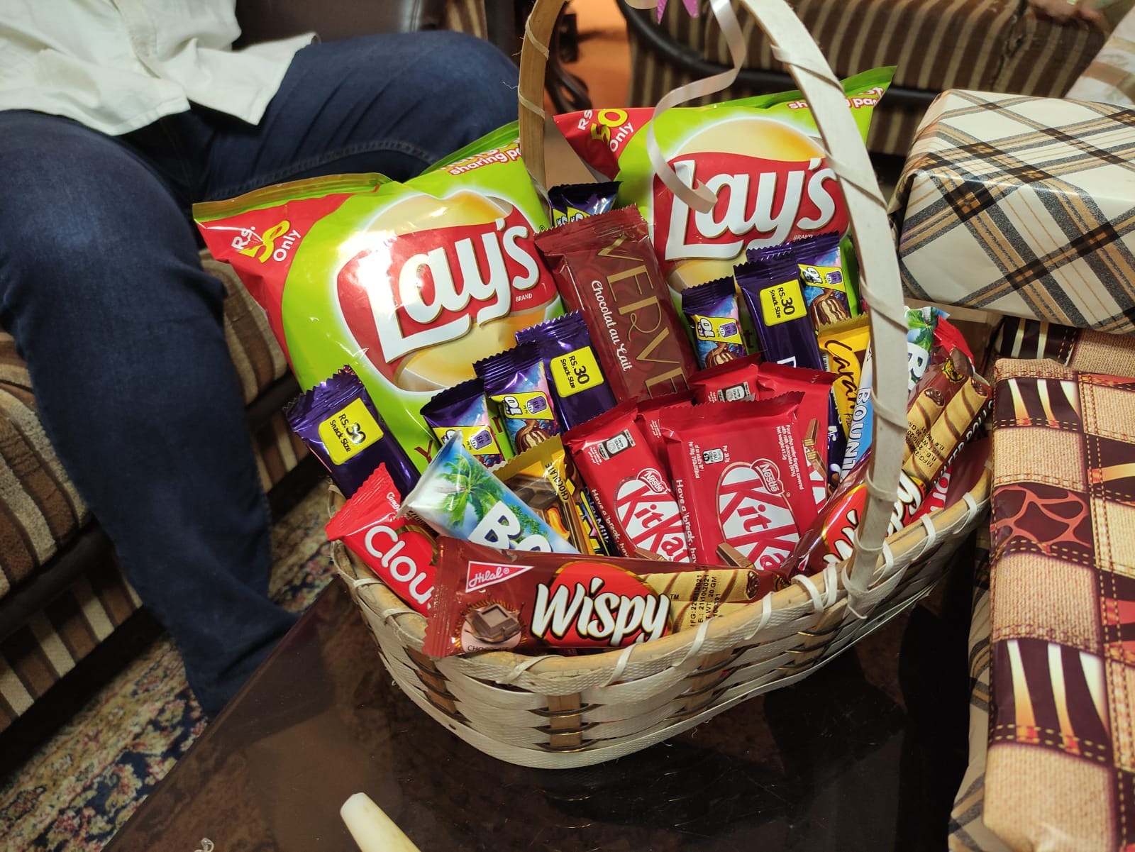 Lays and snack basket