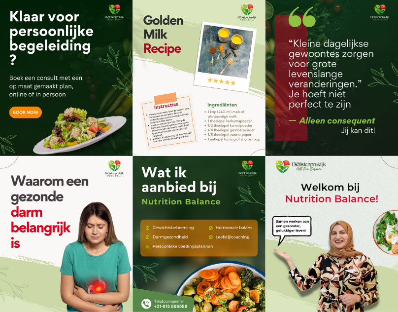 Diëtistenpraktijk Nutrition Balance — Instagram Series