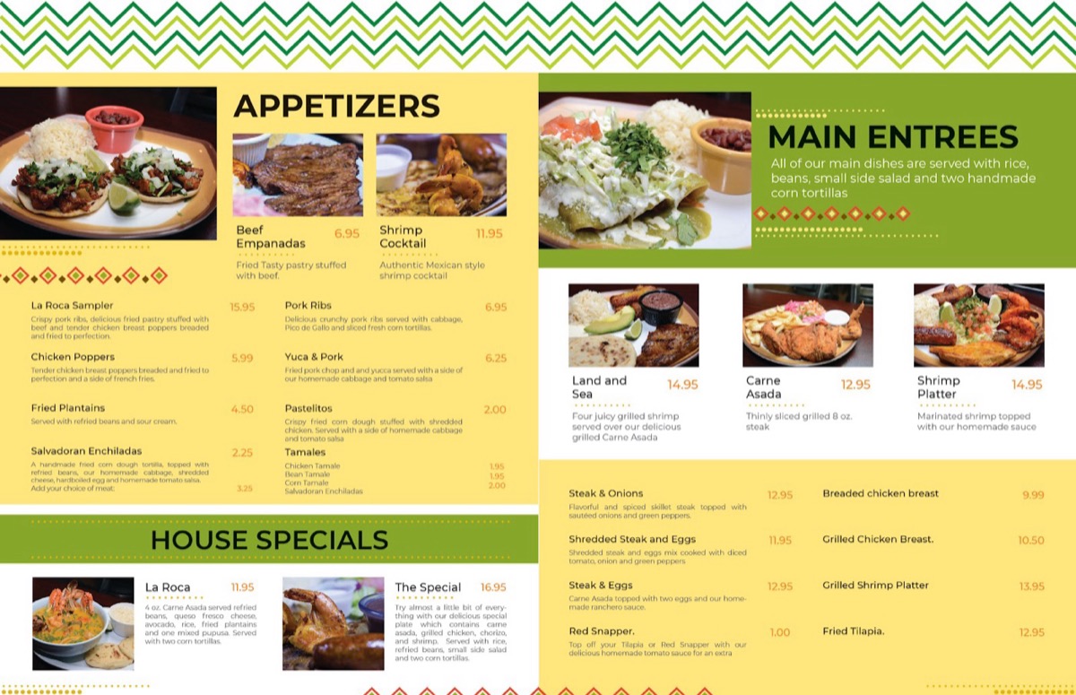 La Roca Pupuseria — Restaurant Menu — image 2