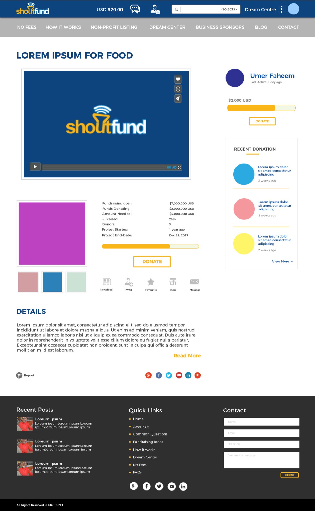 Shoutfund — Crowdfunding Platform UI — image 3