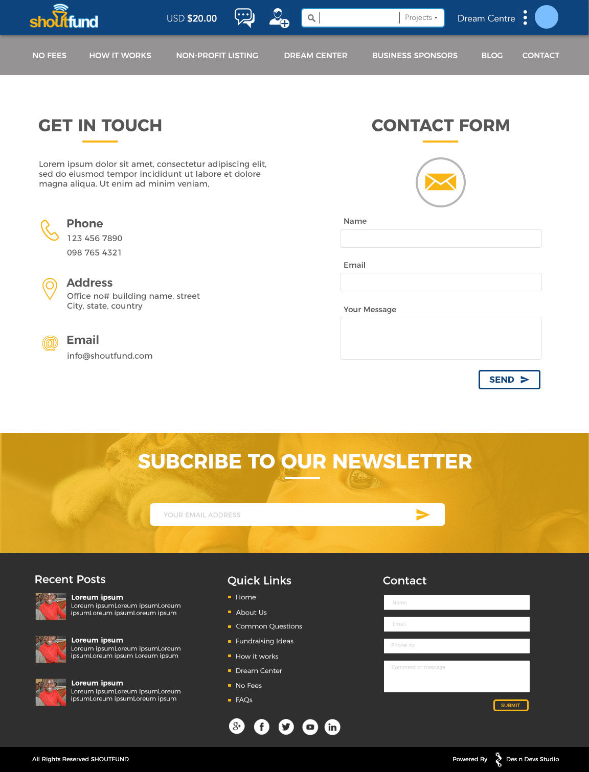 Shoutfund — Crowdfunding Platform UI — image 4