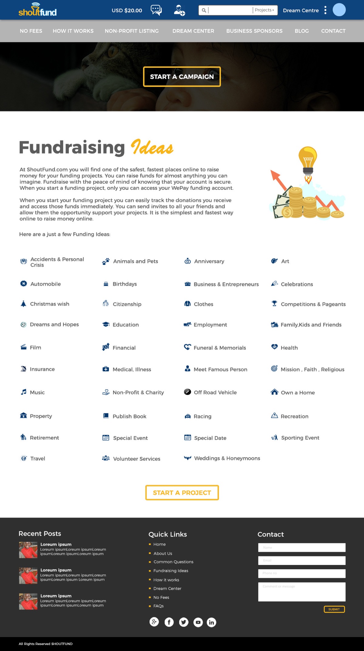 Shoutfund — Crowdfunding Platform UI — image 6