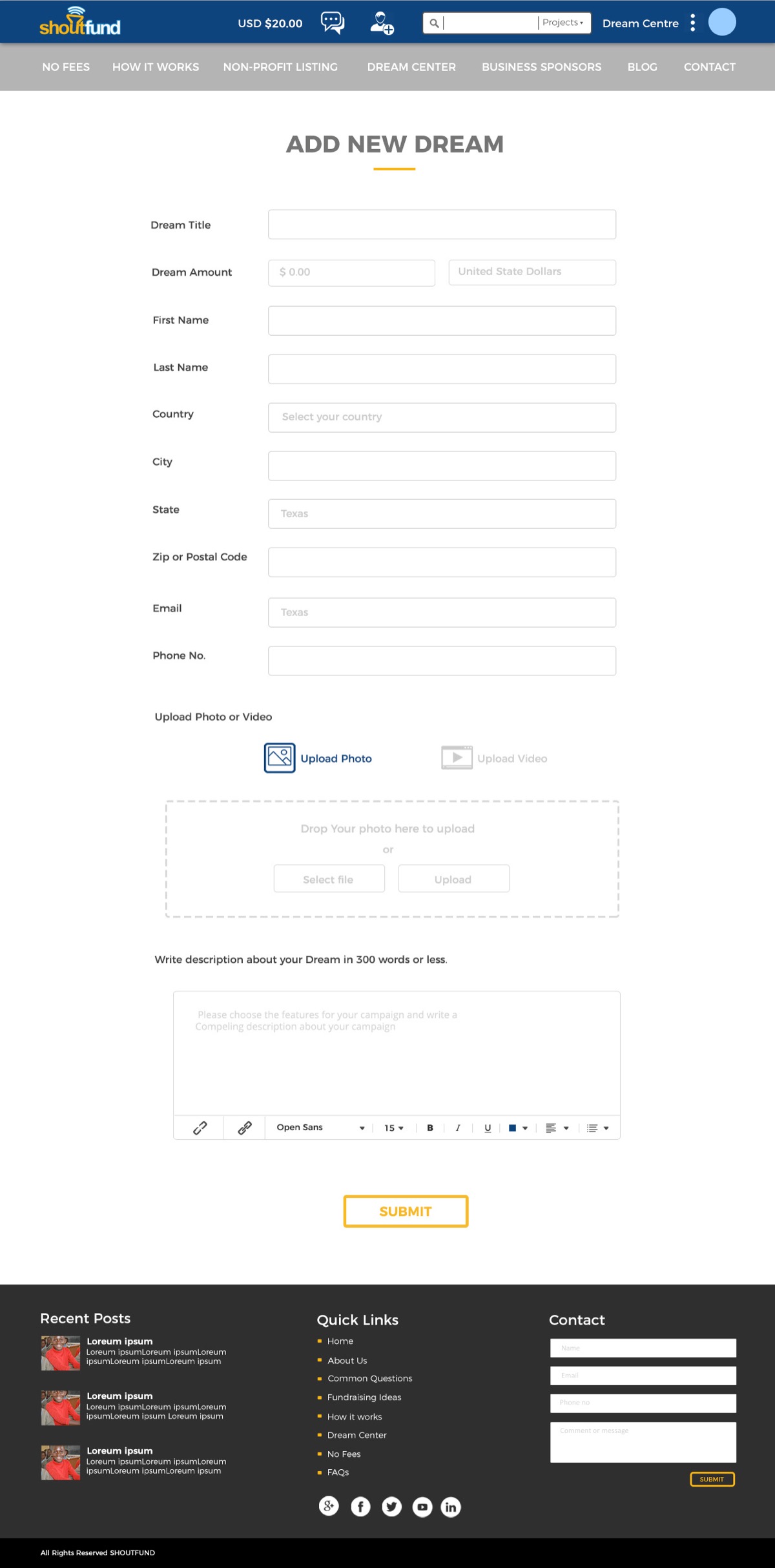 Shoutfund — Crowdfunding Platform UI — image 7