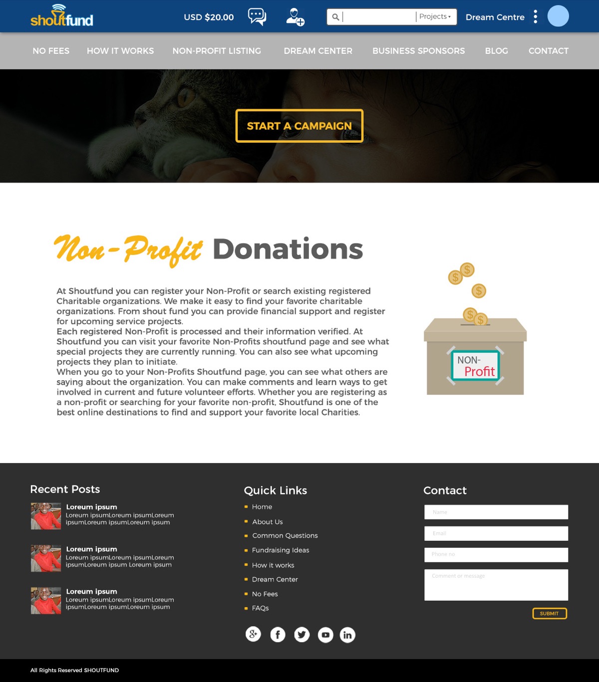 Shoutfund — Crowdfunding Platform UI — image 9