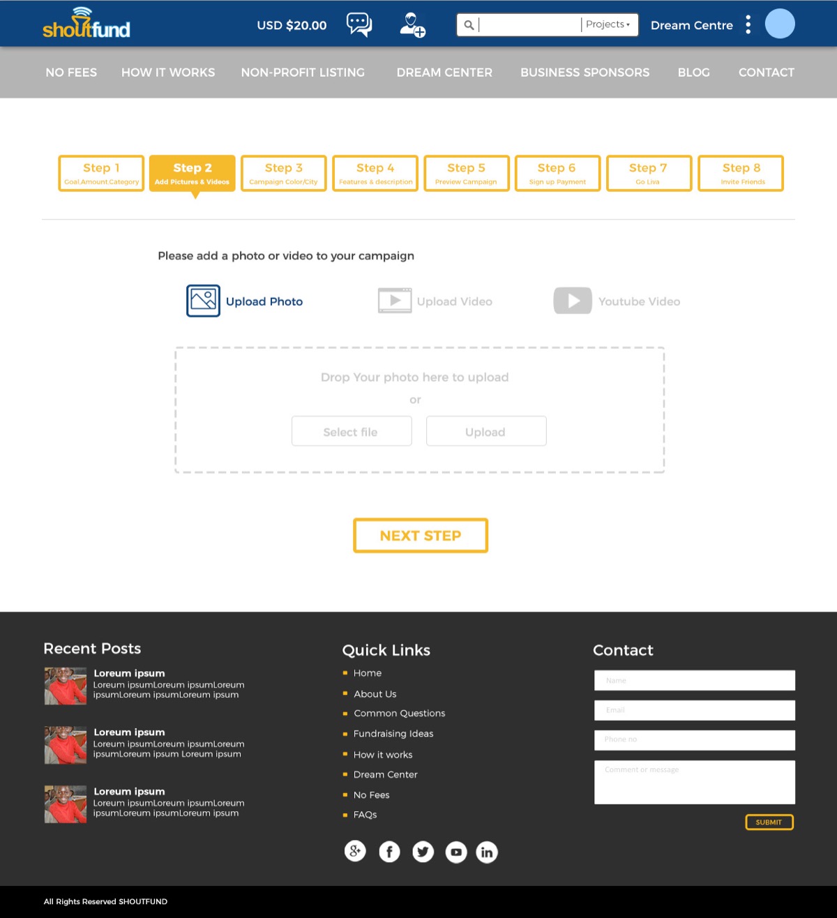 Shoutfund — Crowdfunding Platform UI — image 13