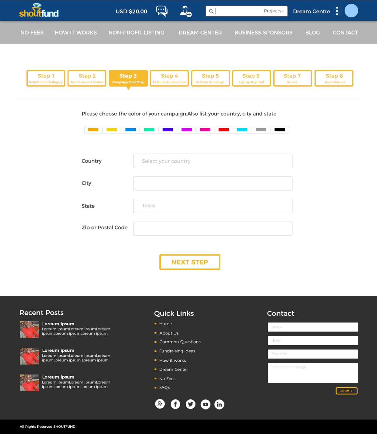 Shoutfund — Crowdfunding Platform UI — image 14