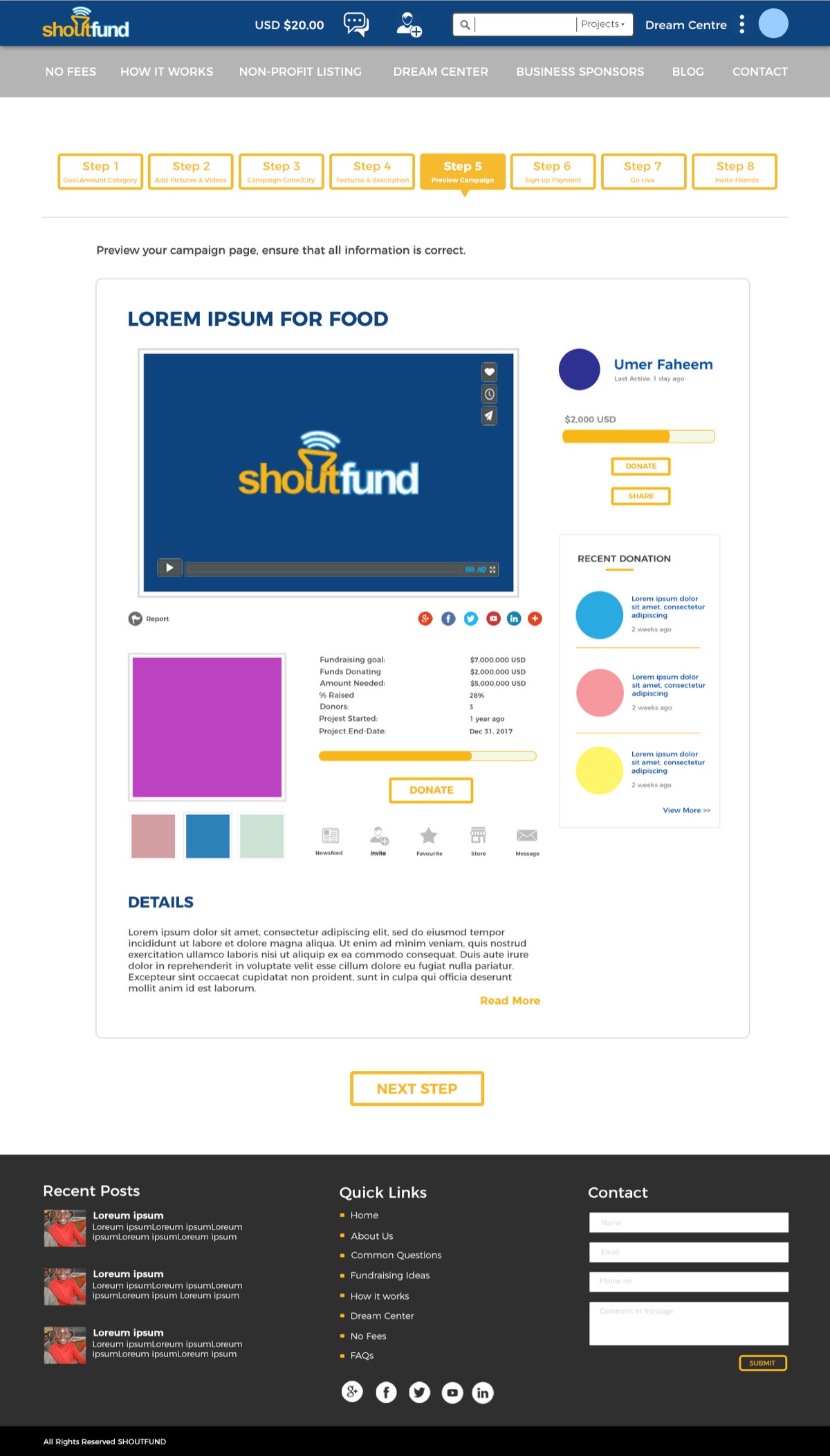 Shoutfund — Crowdfunding Platform UI — image 16