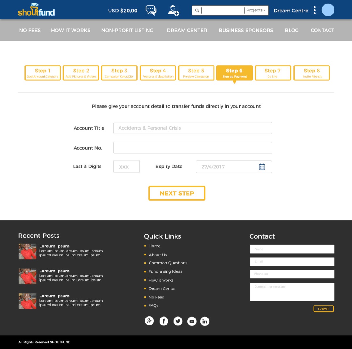 Shoutfund — Crowdfunding Platform UI — image 17