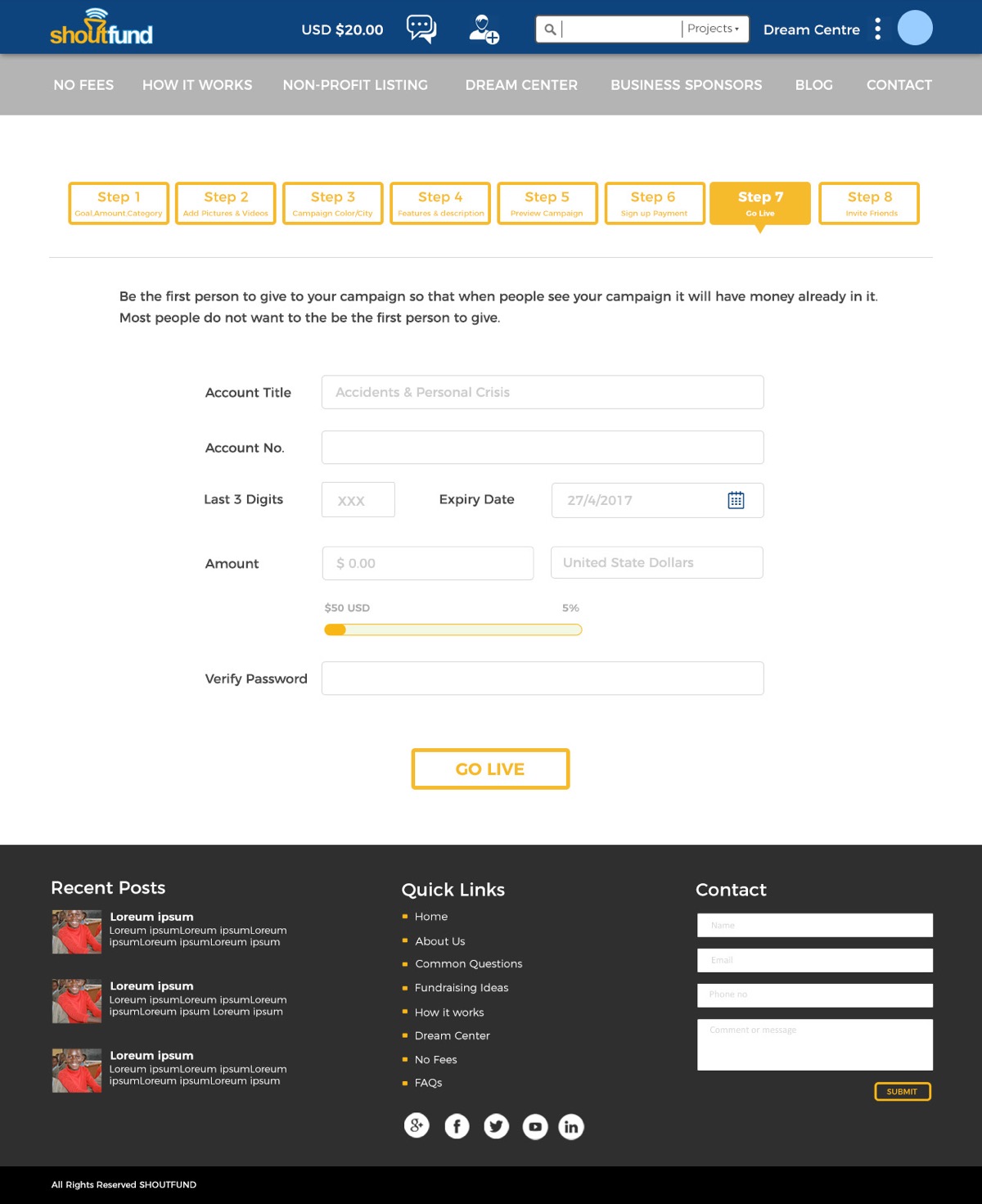 Shoutfund — Crowdfunding Platform UI — image 18