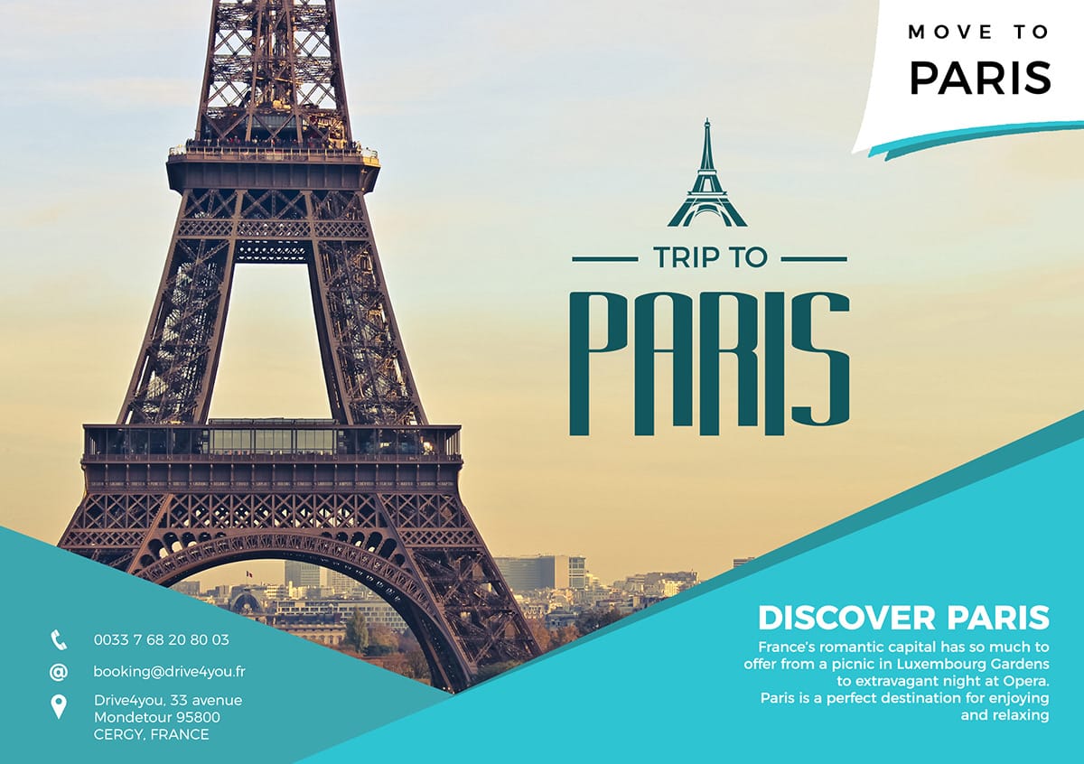 Trip to Paris — Flyer & Bi-fold Brochure — image 2