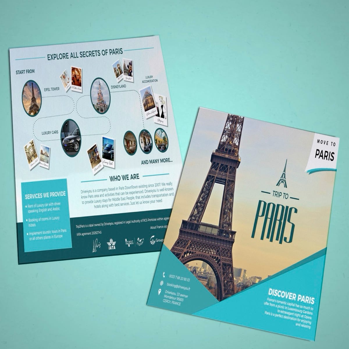 Trip to Paris — Flyer & Bi-fold Brochure — image 8